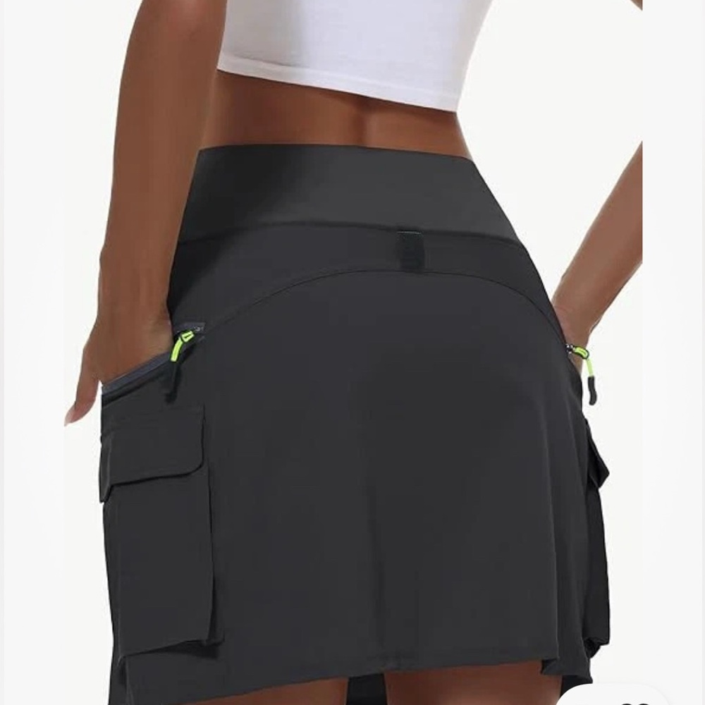 NWT Womens Athletic Cargo Skort Size S UPF 50 Sun Protection Casual Golf Tennis - Picture 2 of 11